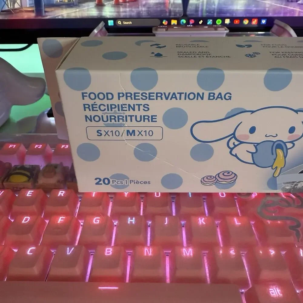 Sanrio Cinnamoroll Food Storage Bags 20pc Set Small & Medium Preservation Bags